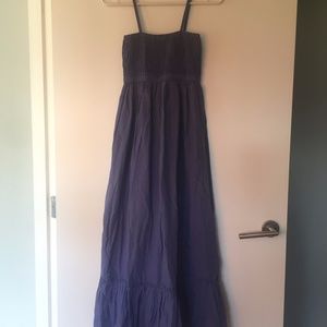 Zara Basic Purple Cotton Maxi Dress Medium